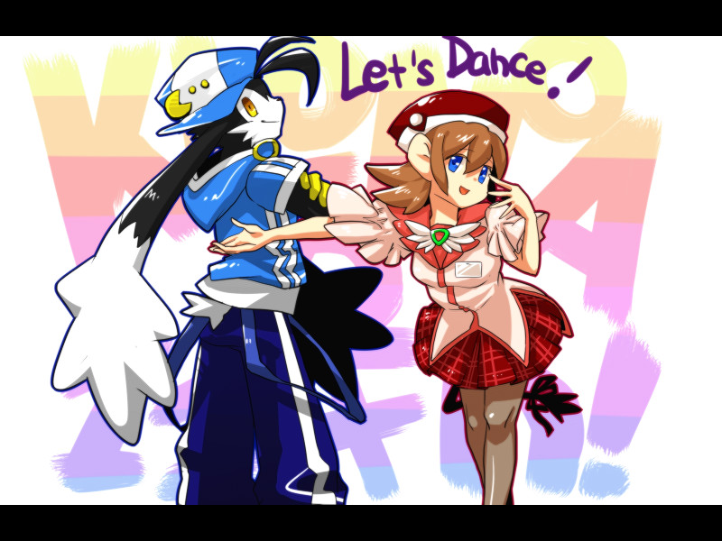 pac-man, klonoa, and lolo (kaze no klonoa) drawn by makino_sora