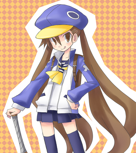 prinny and kazamatsuri fuuka (disgaea and 1 more) drawn by karina