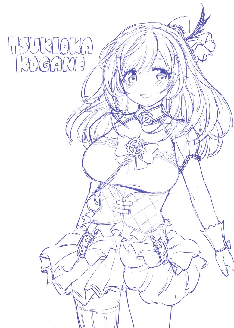 tsukioka kogane (idolmaster and 1 more) drawn by meido_yomi