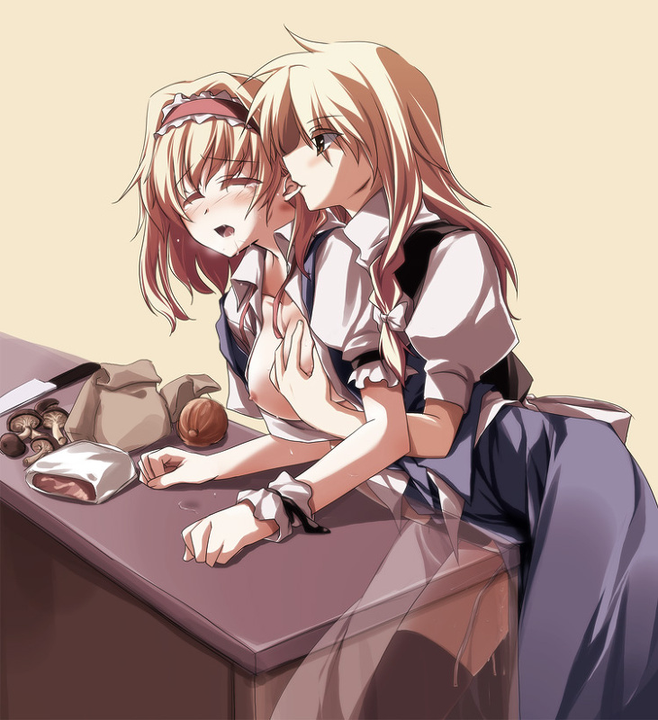 kirisame marisa and alice margatroid (touhou) drawn by namatarou