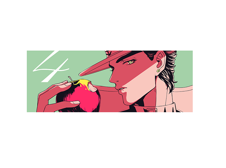 kujo jotaro (jojo no kimyou na bouken and 1 more) drawn by lanxjourney