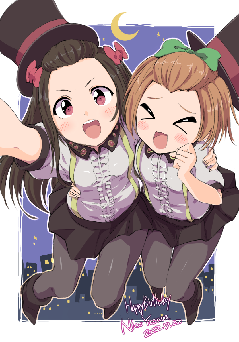 yazawa nico and hoshizora rin (love live! and 2 more) drawn by sen_(sen0910)