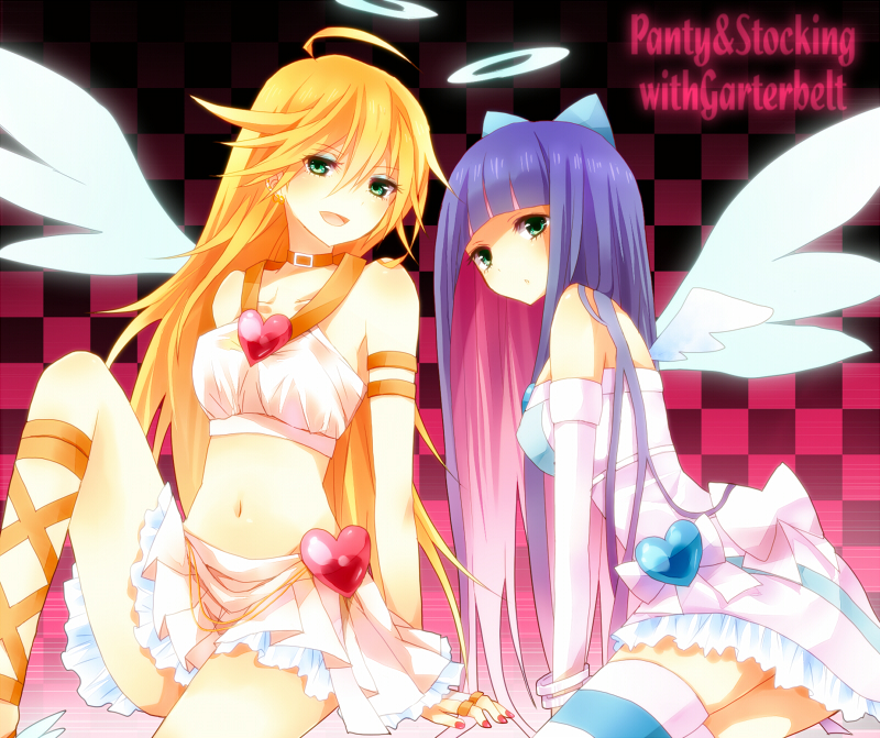 stocking and panty (panty & stocking with garterbelt) drawn by hinase_haruka
