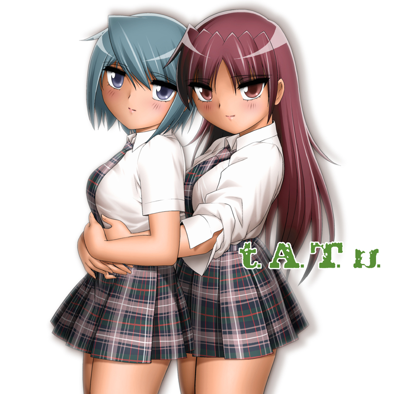 miki sayaka and sakura kyoko (mahou shoujo madoka magica and 1 more) drawn by shingyouji_tatsuya