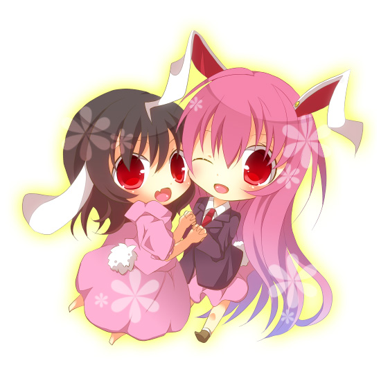 reisen udongein inaba and inaba tewi (touhou) drawn by fuuna_thise