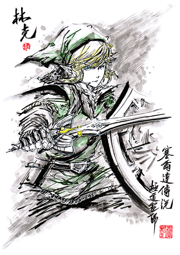 link (the legend of zelda and 1 more) drawn by jidao_huashi