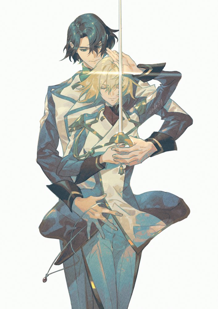 cagalli yula athha and athrun zala (gundam and 3 more) drawn by srslo_8y