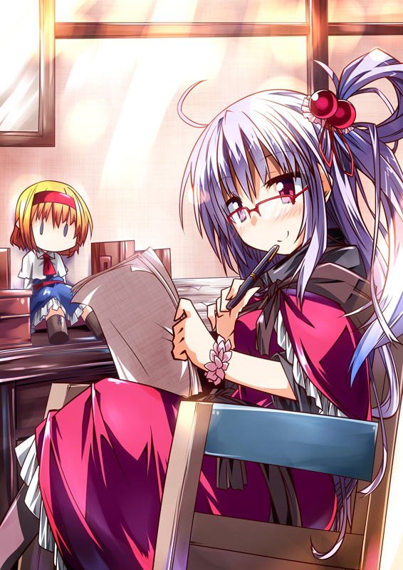 alice margatroid and shinki (touhou) drawn by hemogurobin_a1c