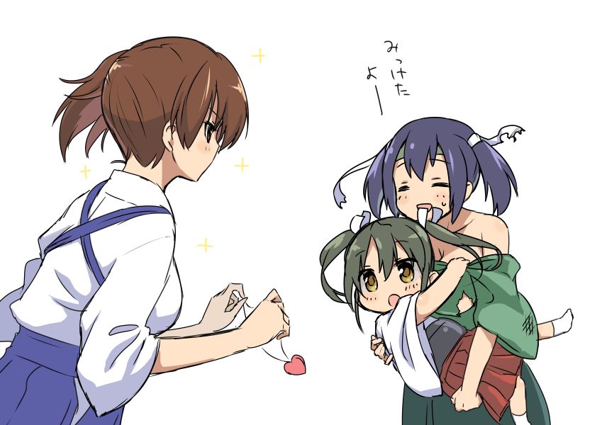 kaga, zuikaku, and souryuu (kantai collection) drawn by makishima_azusa