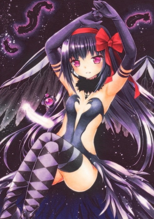akemi homura and akuma homura (mahou shoujo madoka magica and 1 more) drawn by funnyfunny