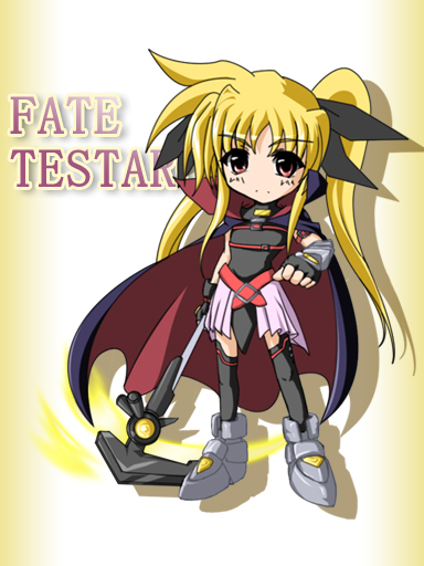fate testarossa and bardiche (lyrical nanoha and 2 more) drawn by asano_yumemare