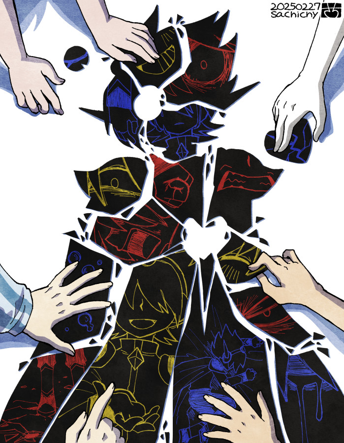 omori, aubrey, kel, hero, and captain spaceboy (omori) drawn by aizawa_sachi