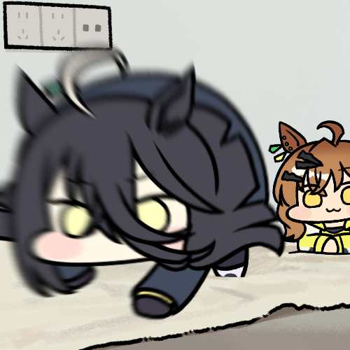 manhattan cafe and jungle pocket (umamusume) drawn by jazz_jack