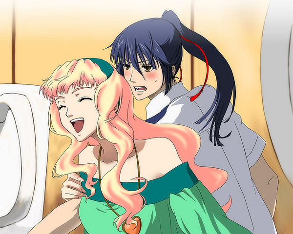 sheryl nome and saotome alto (macross and 1 more) drawn by cha_(komekko)