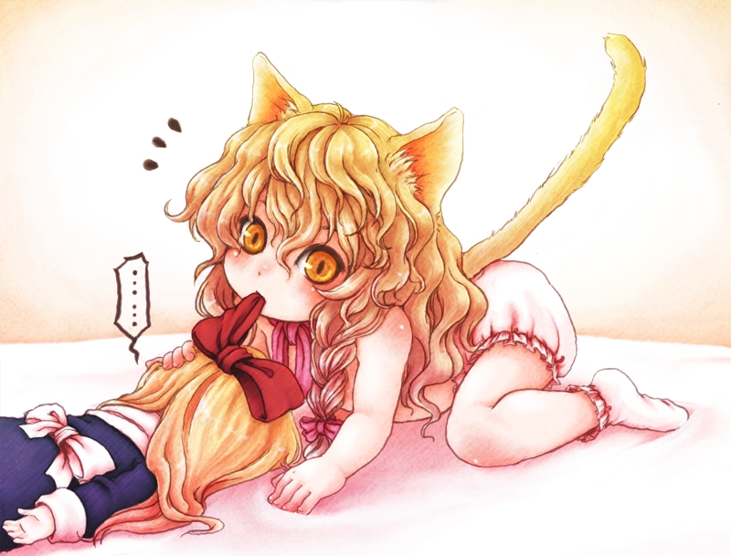 kirisame marisa and shanghai doll (touhou) drawn by karioda