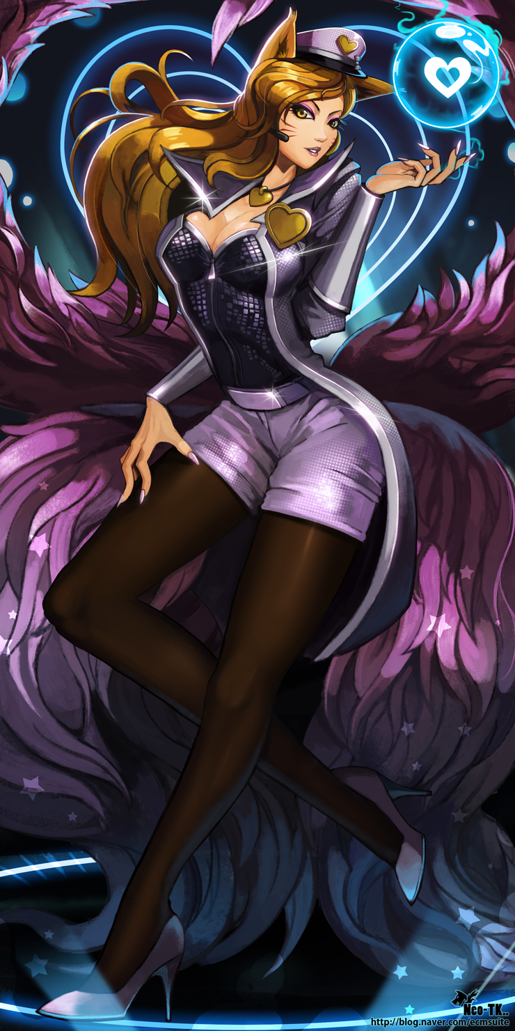 ahri and popstar ahri (league of legends and 1 more) drawn by neo-tk..