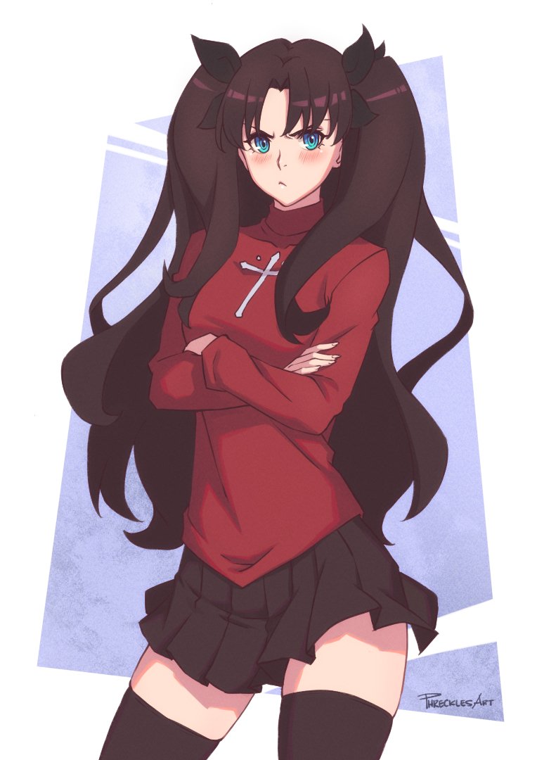 tohsaka rin (fate and 1 more) drawn by phrecklesart