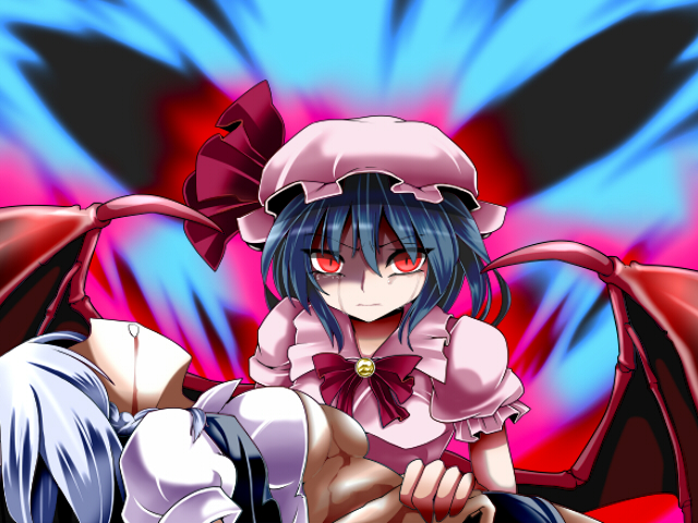 remilia scarlet and izayoi sakuya (touhou) drawn by lilish