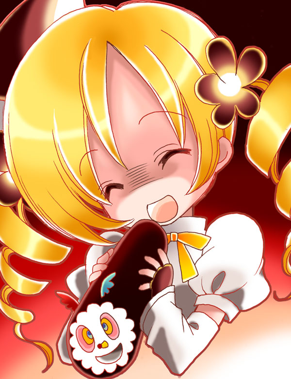 tomoe mami and charlotte (mahou shoujo madoka magica) drawn by seidou_(tukinomiyako)