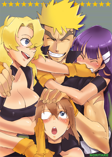kittan bachika, kiyal bachika, kinon bachika, and kiyoh bachika (tengen toppa gurren lagann) drawn by noritake