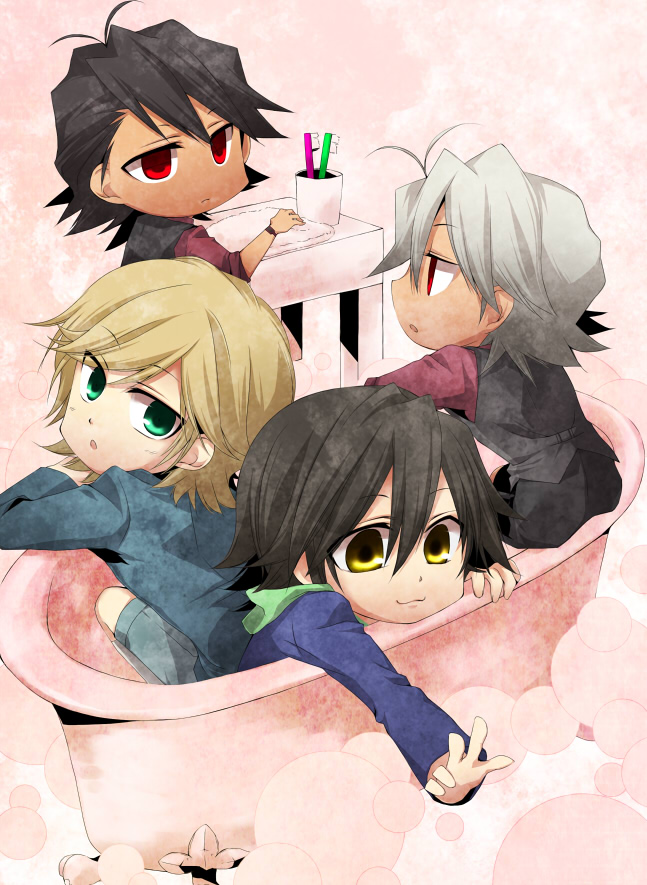 barnaby brooks jr., kaburagi t. kotetsu, and ebitetsu (tiger & bunny) drawn by equal_syotakote