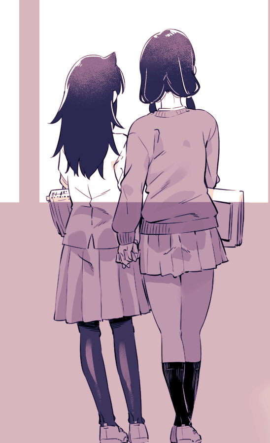 kuroki tomoko and tamura yuri (watashi ga motenai no wa dou kangaetemo omaera ga warui!) drawn by orikuchi_hirata