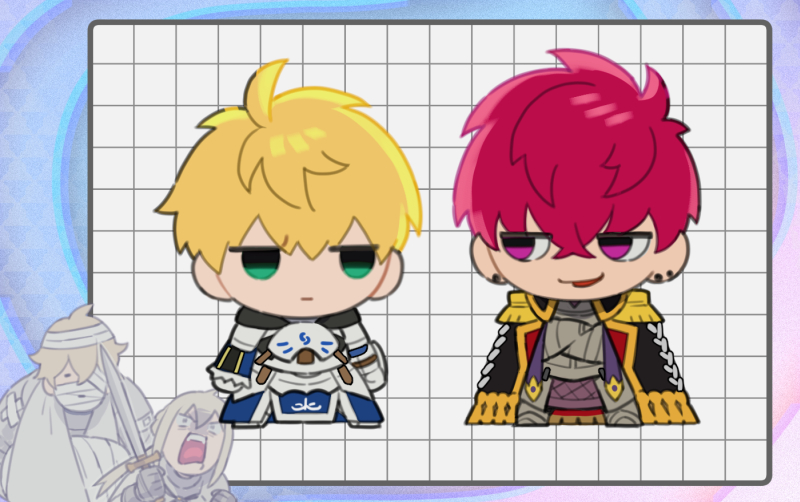 arthur pendragon, gawain, bedivere, and lucius tiberius (fate and 3 more) drawn by nakahara_(mu_tation)