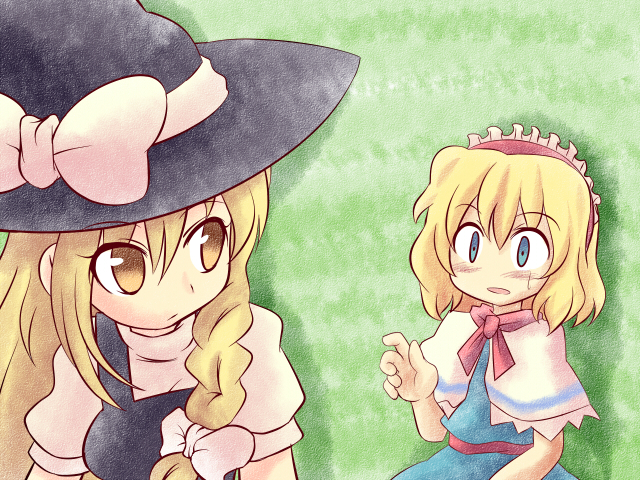 kirisame marisa and alice margatroid (touhou) drawn by dokuta