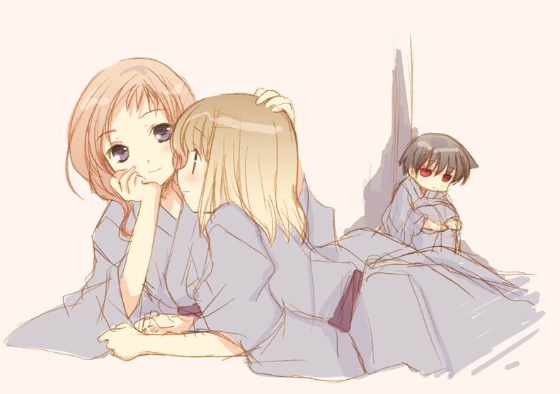 miyanaga saki, takei hisa, and fukuji mihoko (saki) drawn by tokumi_yuiko