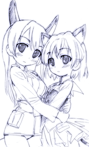 sanya v. litvyak and eila ilmatar juutilainen (world witches series and 1 more) drawn by homing_(areya)