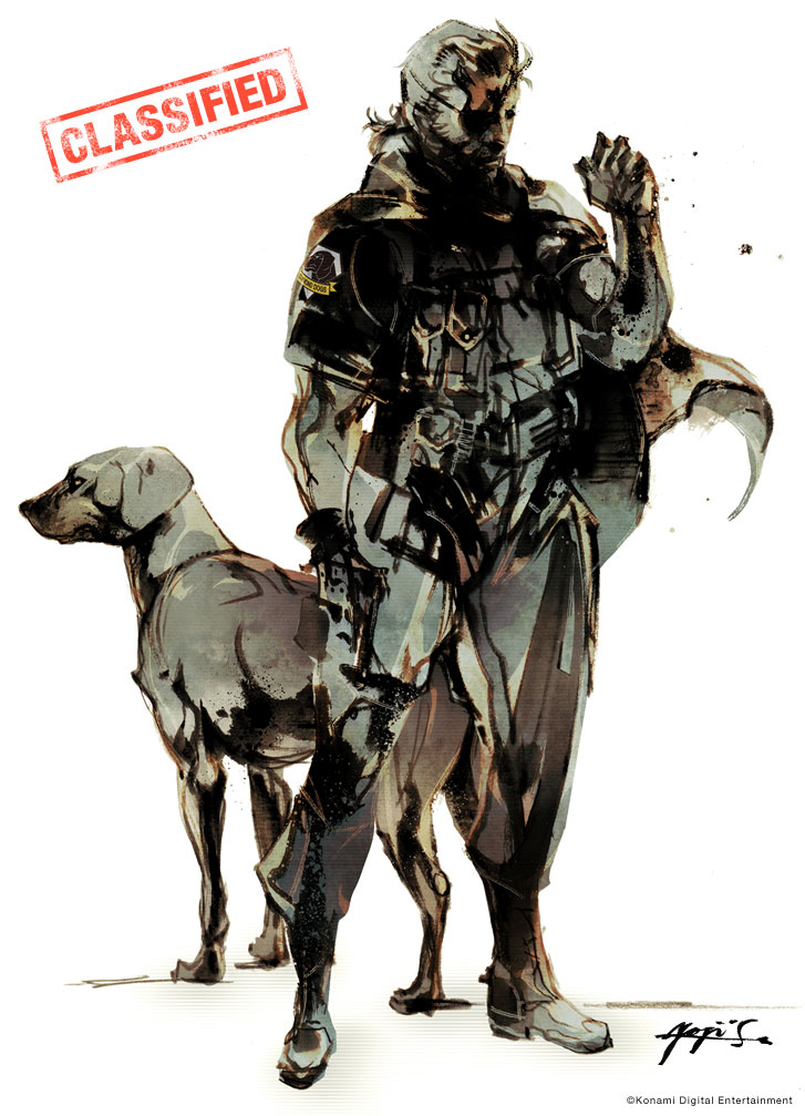 venom snake (metal gear and 2 more) drawn by shinkawa_youji