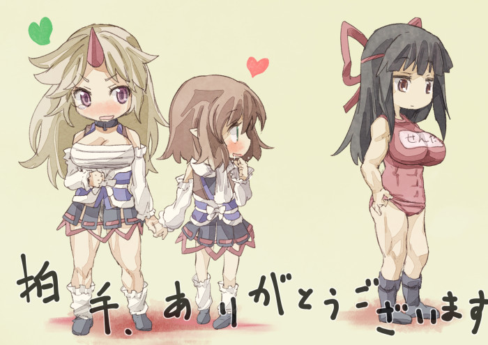 mizuhashi parsee, hoshiguma yuugi, and sendai hakurei no miko (touhou and 1 more) drawn by yohane