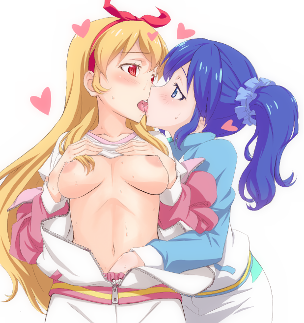 hoshimiya ichigo and kiriya aoi (aikatsu!) drawn by sashisu