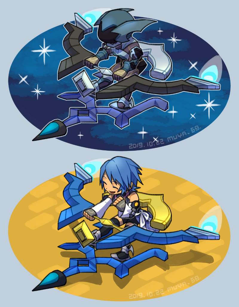 aqua (kingdom hearts and 1 more) drawn by skyloop19