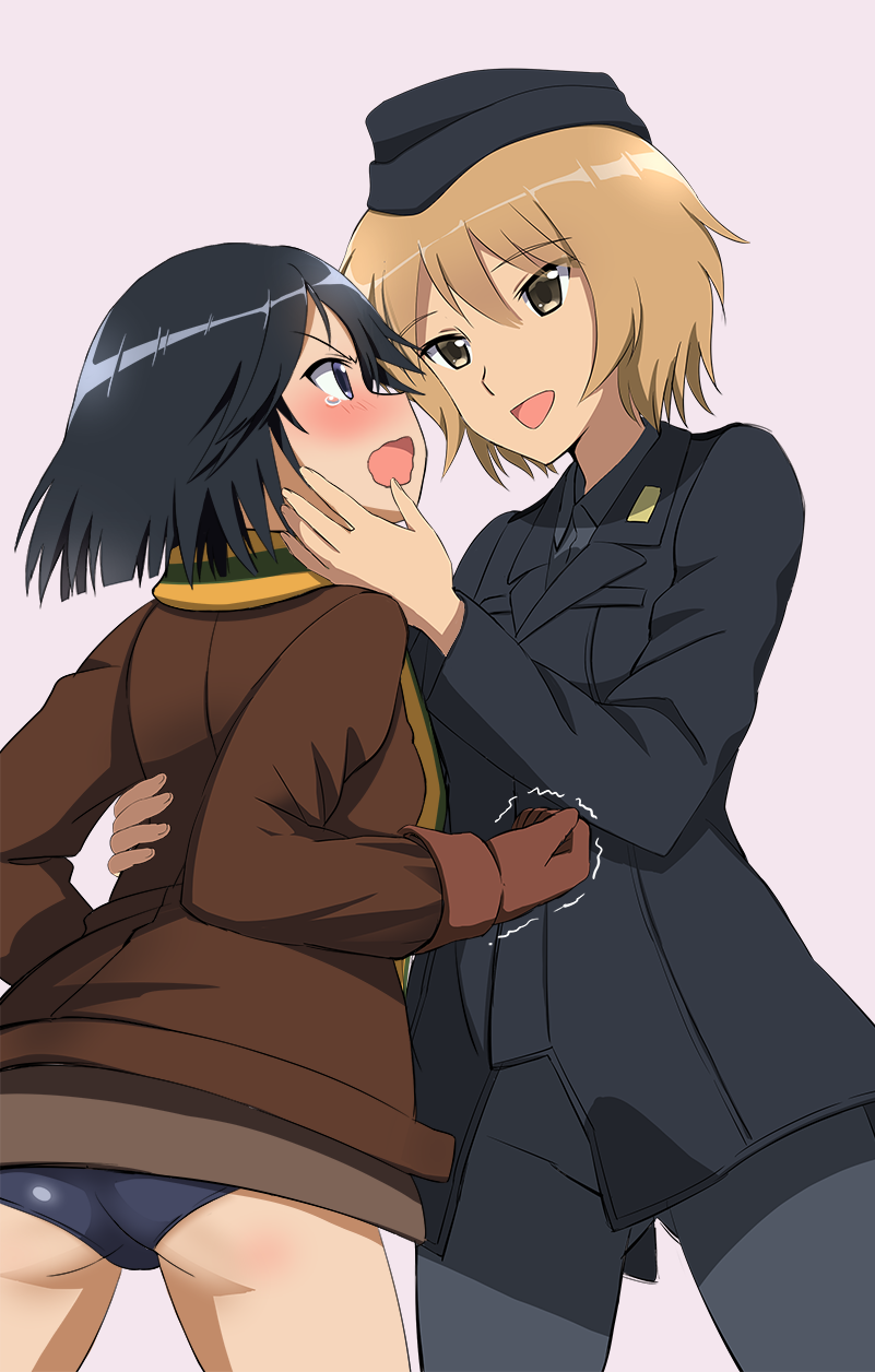 kanno naoe and waltrud krupinski (world witches series and 1 more) drawn by kaneko_(novram58)