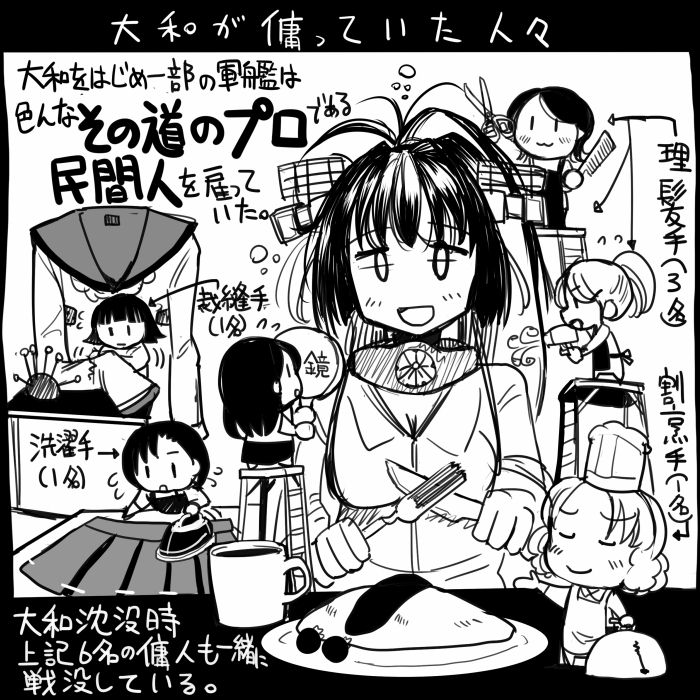 yamato and fairy (kantai collection) drawn by sakazaki_freddy