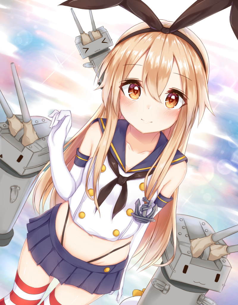 shimakaze and rensouhou-chan (kantai collection) drawn by meuneyu