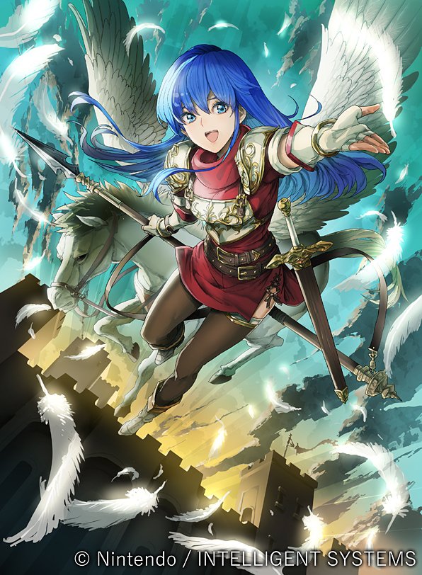 caeda (fire emblem and 2 more) drawn by daigoman