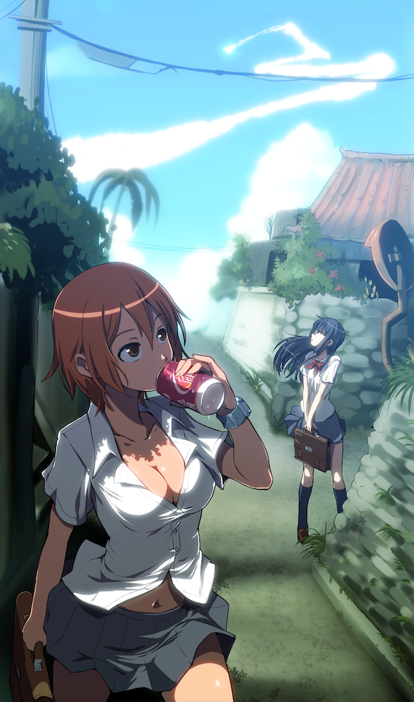 futaba aoi and kinjou manami (asobi ni iku yo!) drawn by painpa