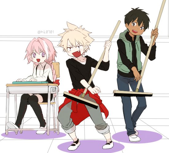 astolfo, arash, jekyll and hyde, and hyde (fate and 3 more) drawn by kamuran_ran