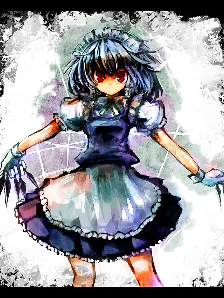 izayoi sakuya (touhou) drawn by ukyo_rst