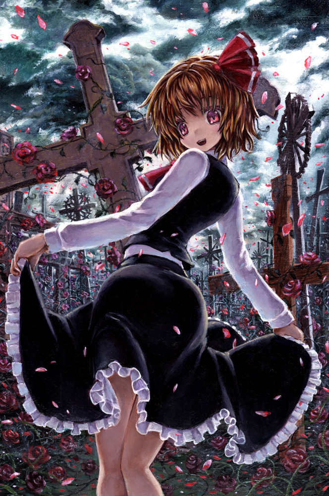 rumia (touhou) drawn by kabaji