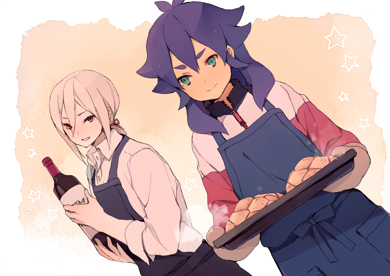 afuro terumi and kishibe taiga (inazuma eleven and 1 more) drawn by tokio_neo