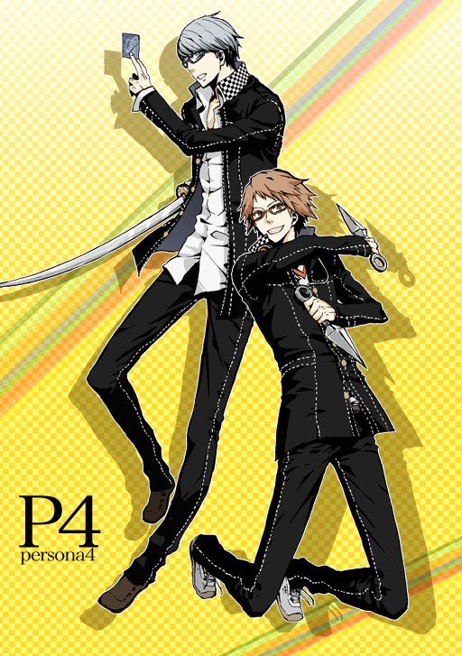 narukami yu and hanamura yousuke (persona and 1 more) drawn by umechiui