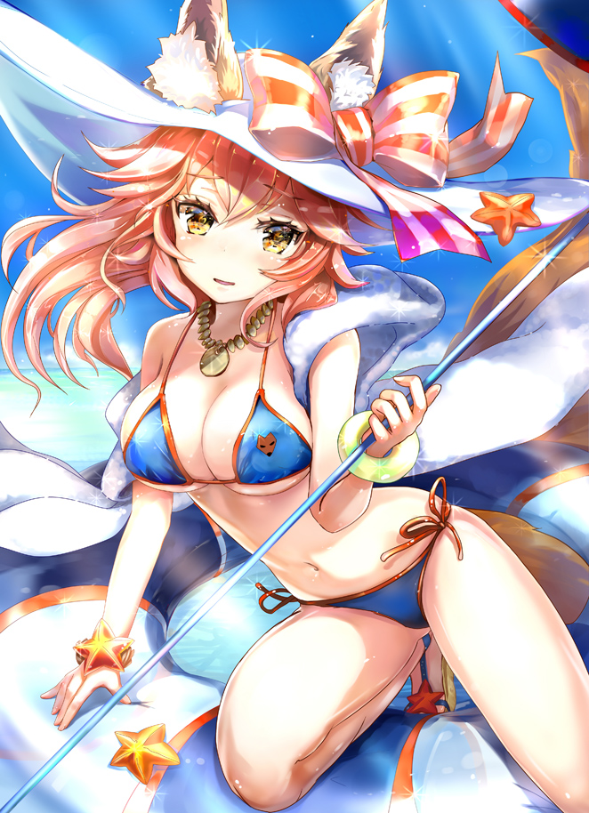 tamamo and tamamo no mae (fate and 1 more) drawn by keepout