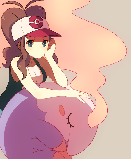 hilda and musharna (pokemon and 1 more) drawn by himari_g_(sr)