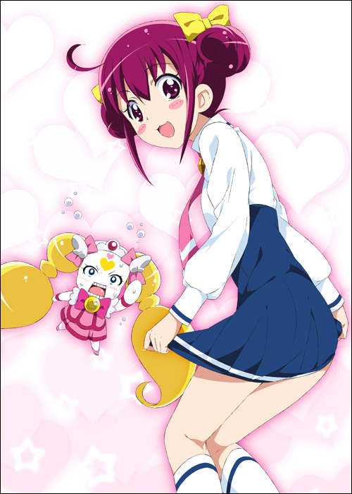 hoshizora miyuki, candy, and cure candy (precure and 1 more) drawn by mizuki_makoto