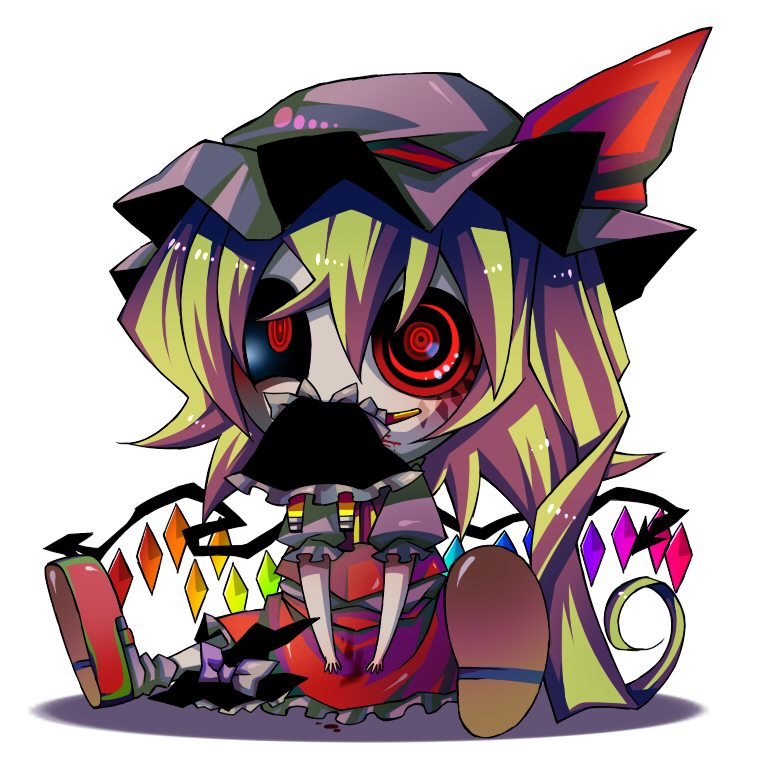 kirisame marisa and flandre scarlet (touhou) drawn by senmu_(0107)