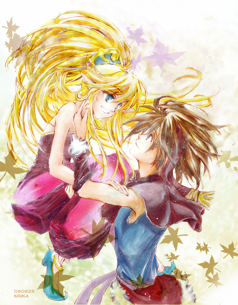 primm and randi (seiken densetsu and 1 more) drawn by kirica