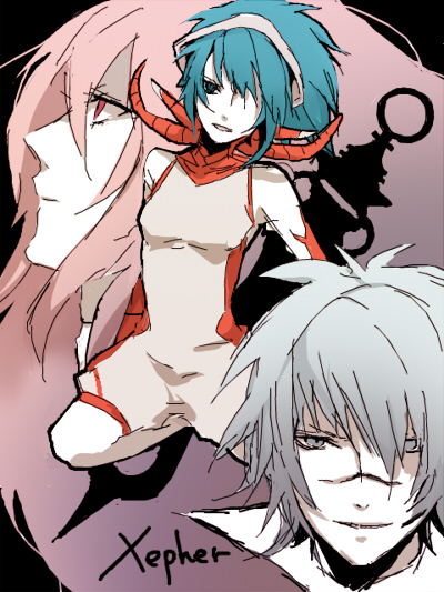 licht and xepher (bemani and 2 more) drawn by arisaka_ako